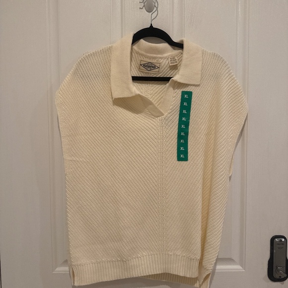 Weatherproof Vintage Ladies' Cotton Cap Sleeve Sweater - Picture 3 of 7